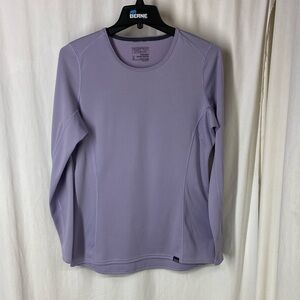 Patagonia M Purple Midweight Capilene Polartec Baselayer Top Outdoor Hike Ski